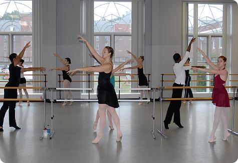 Dance Class in Johnson Hall