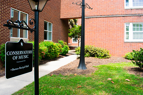 Conservatory of Music Outdoor Sign