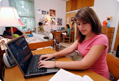 Students in Dorm Room