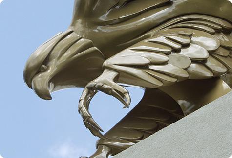 Winthrop Eagle Statue Close Up