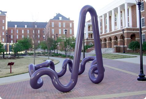 Purple Worm in Hardin Family Garden