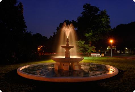 Winthrop Fountain at Night