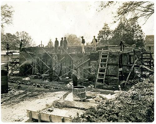 Little Chapel being reconstructed