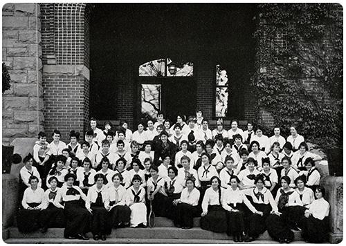Historical Photo of a Group of Students