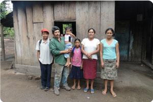 Here is a family from Tierra Blanca, Nicaragua.