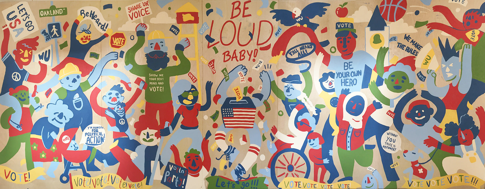 "Get Out the Vote" Mural