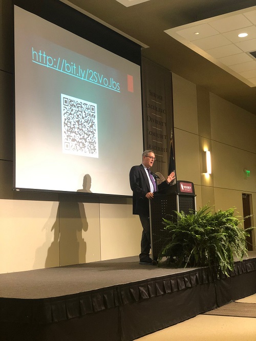 Dr. Michael Gerhardt speaking