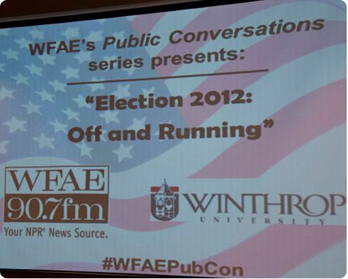 Title card for the WFAE Public Conversation