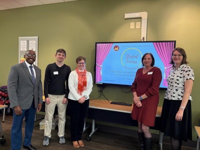 Our team presenting "Using AI to Analyze Data"