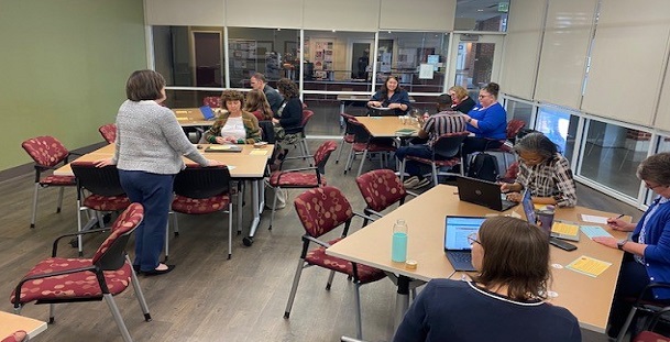Participants engaging in NSSE discussion