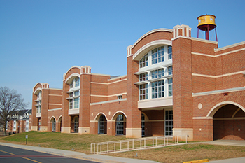 the exterior of the west center