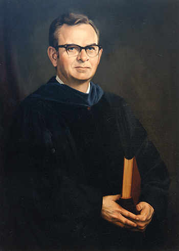 a portrait of Charles Vail in regalia