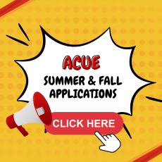 ACUE summer - fall applications