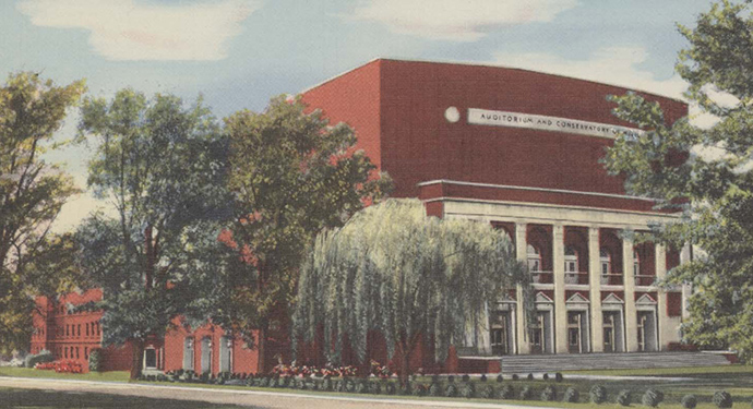 Byrnes Auditorium Postcard