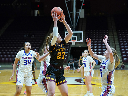 Women's Basketball Action Shot