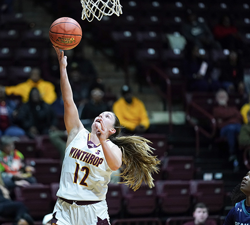Women's Basketball Action Shot