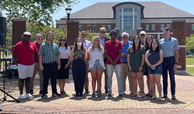 History Students And Faculty At Awards