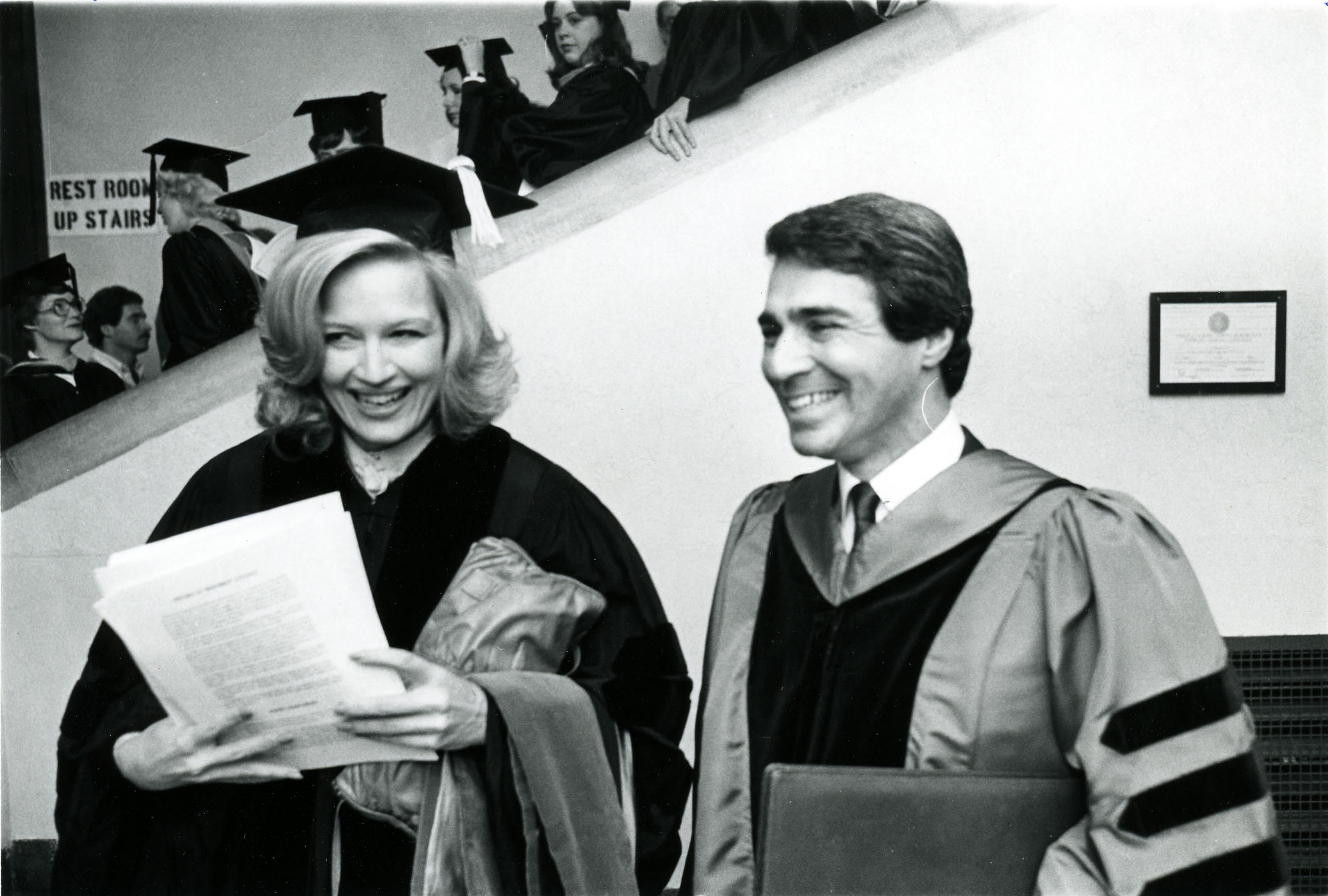 1983 Phil Lader and Diane Sawyer