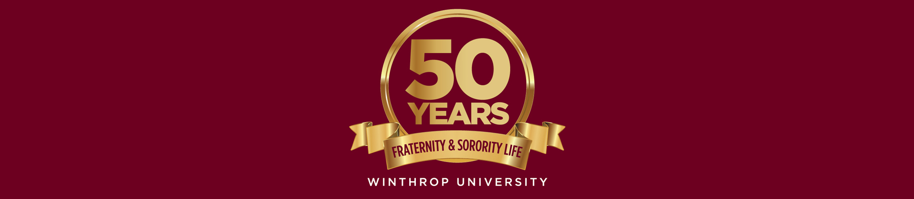 Greek Life Anniversary Logo Banner