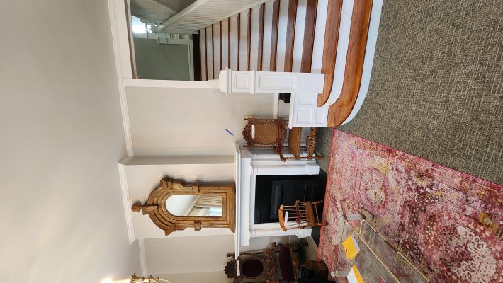 Progress photo of the Stewart House renovations