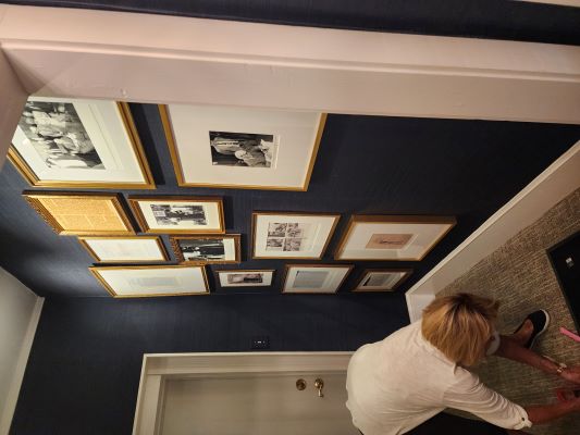 Progress photo of the Stewart House renovations