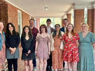 Group photo at Sigma Tau Delta Induction Ceremony.