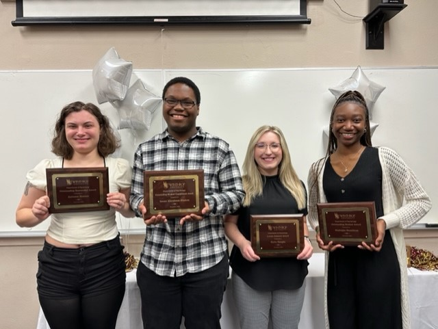 2022-23 Awardees: Nastajia Hamilton, Autumn Hennis, Kylie Zangla and Abraham-Staton