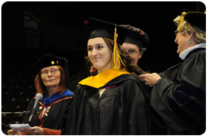 Grad On Stage