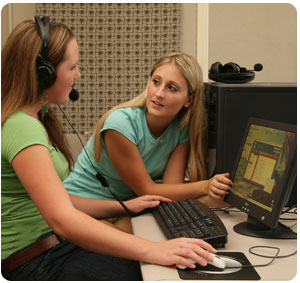 Language Lab students