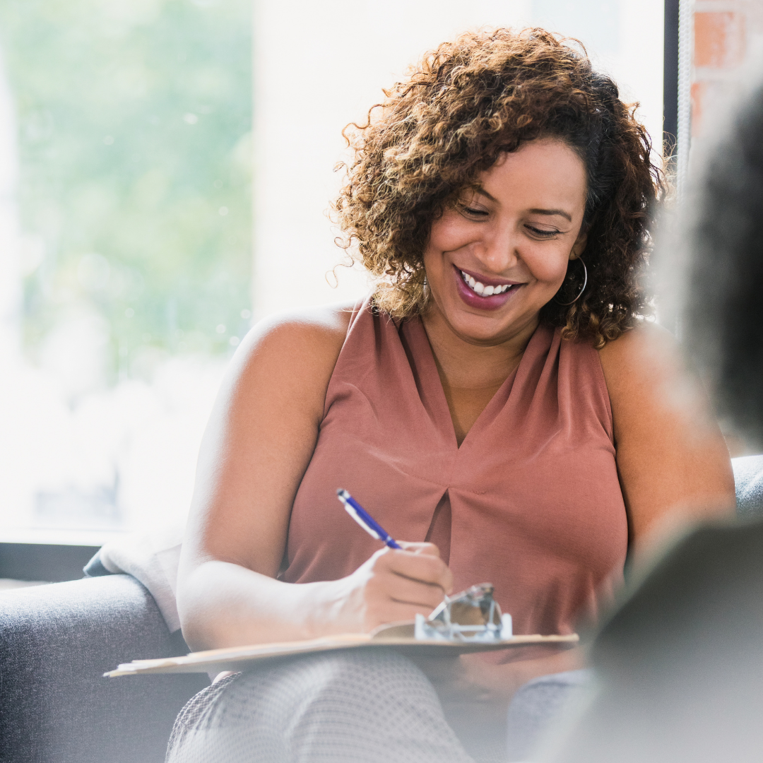 Faculty member assisting student