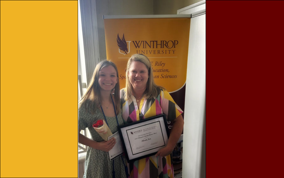 Dr. Meredith Jones received the Distinguished Supervisor Award!