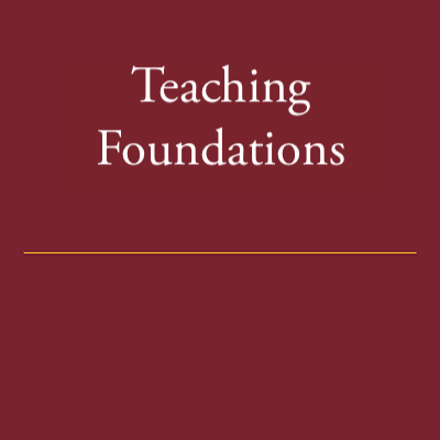 Teaching Foundations