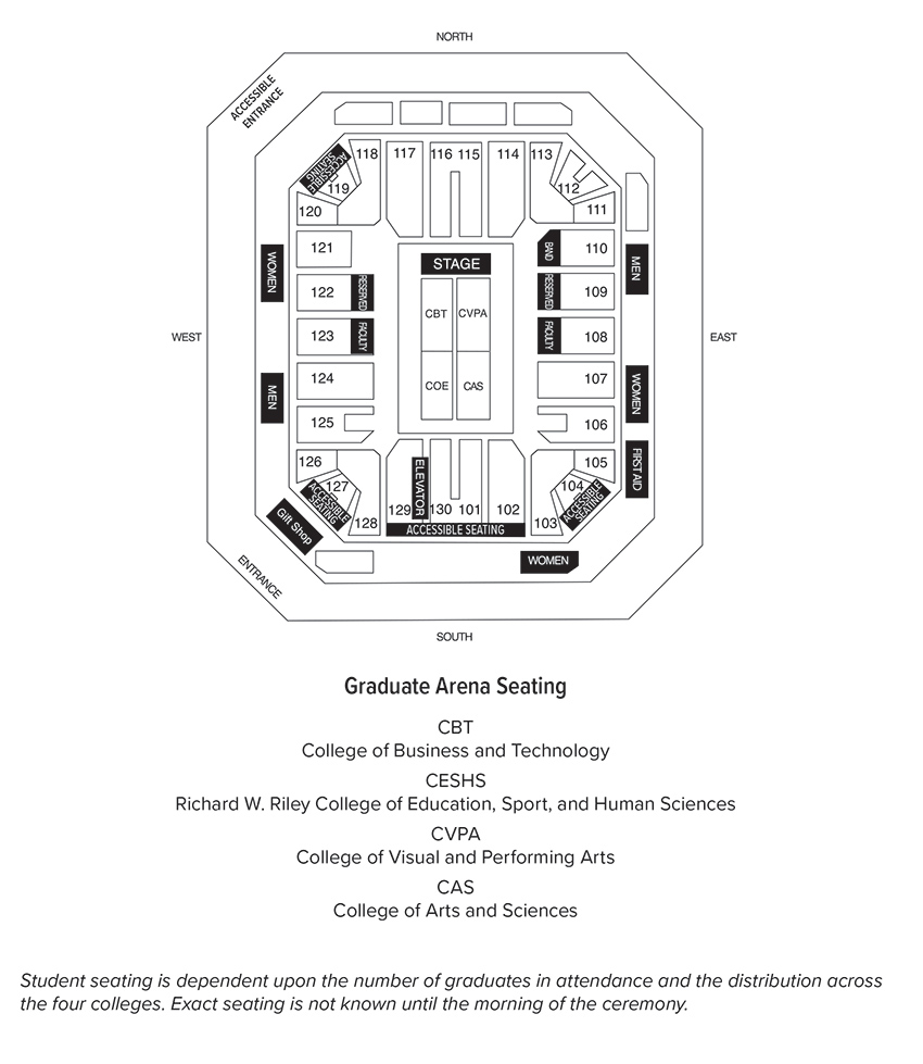Graduate Program Coliseum Map