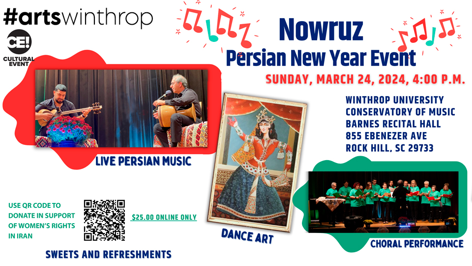 Persian Music Ensemble: New Year Event, "Nowruz" graphic
