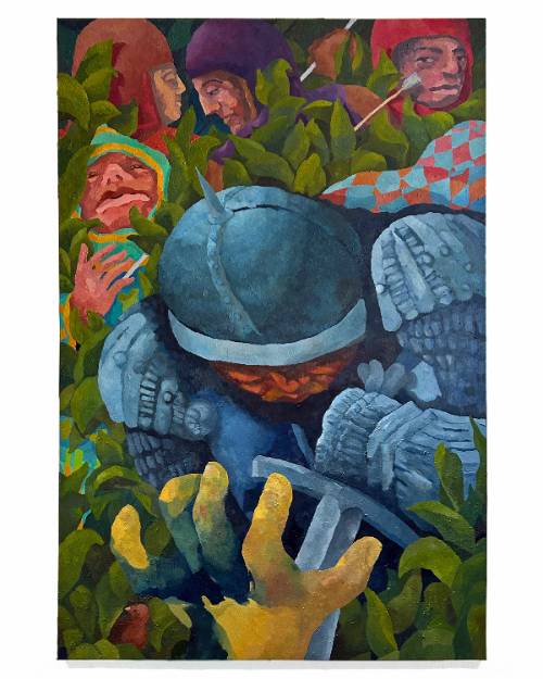 In the Garden, oil on canvas, 54 x 36 inches, 2025