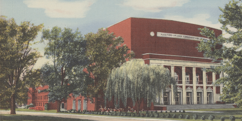 Byrnes Auditorium Postcard