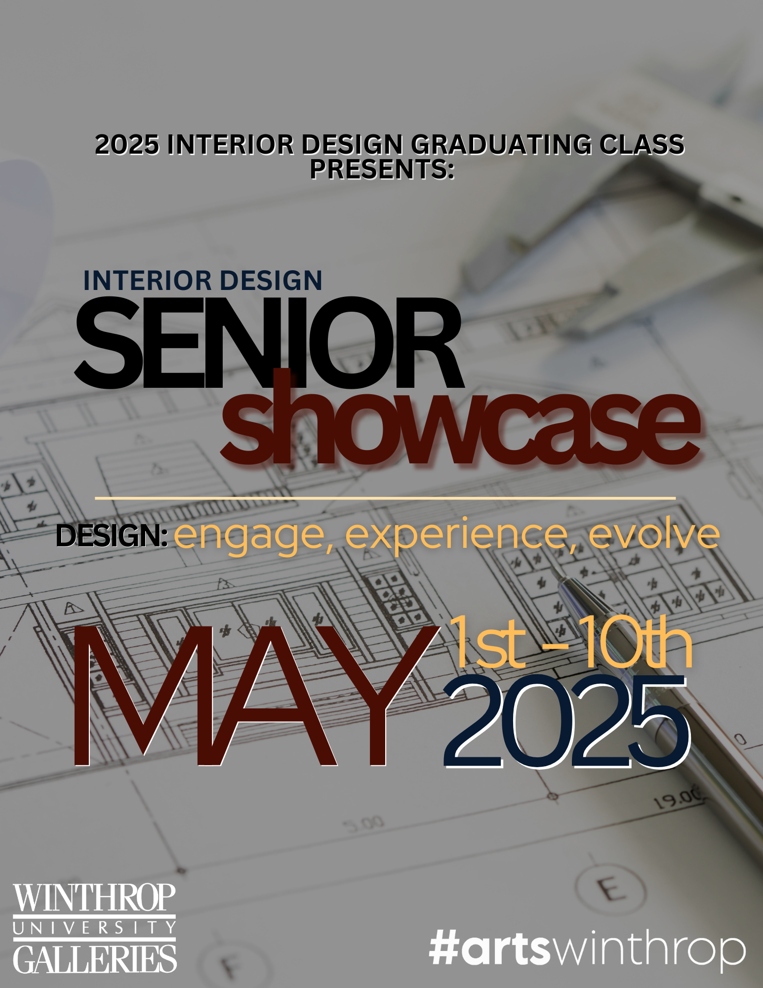 Interior Design Senior Showcase Exhibition graphic