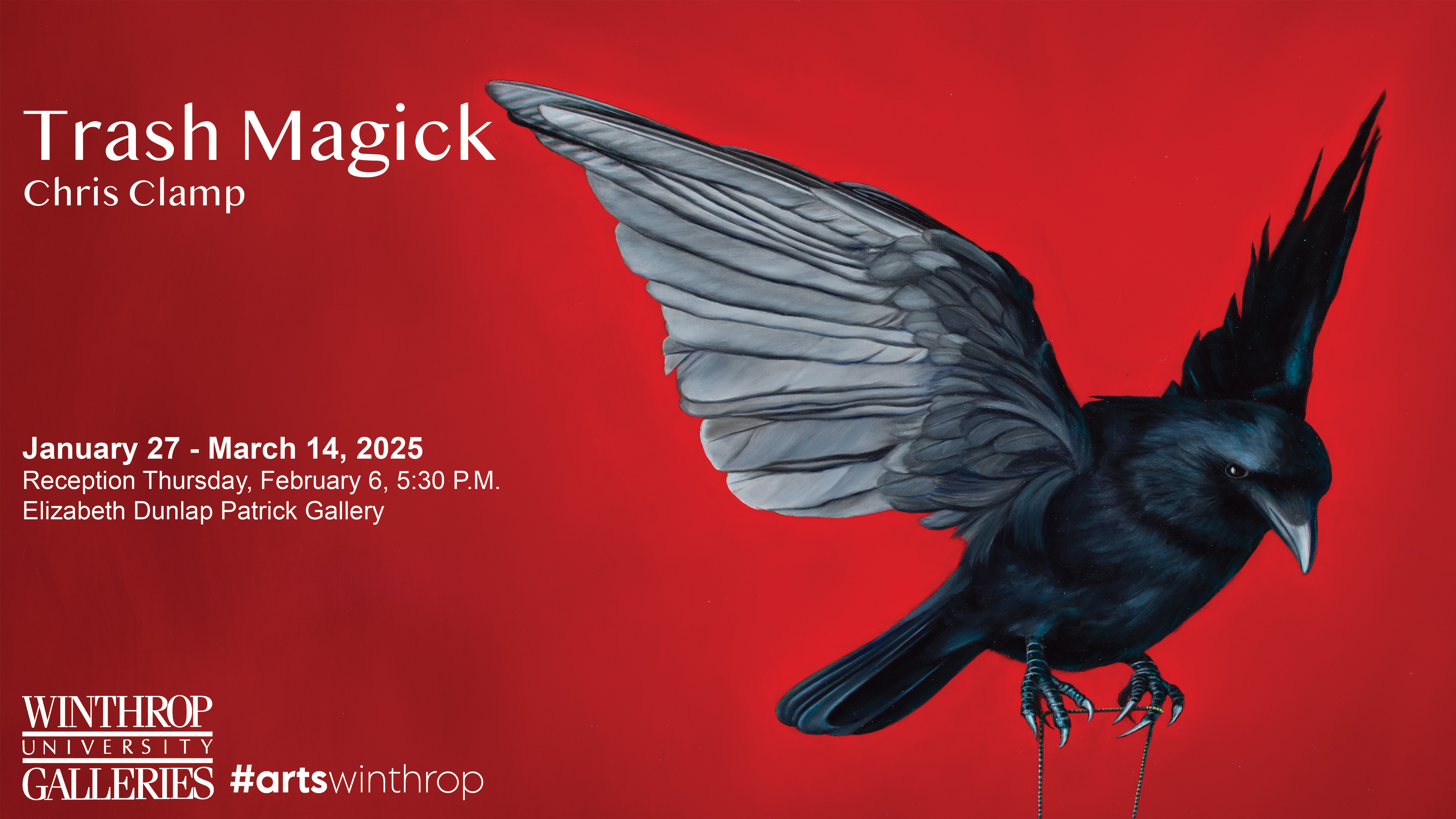 Trash Magick; Chris Clamp Exhibition graphic