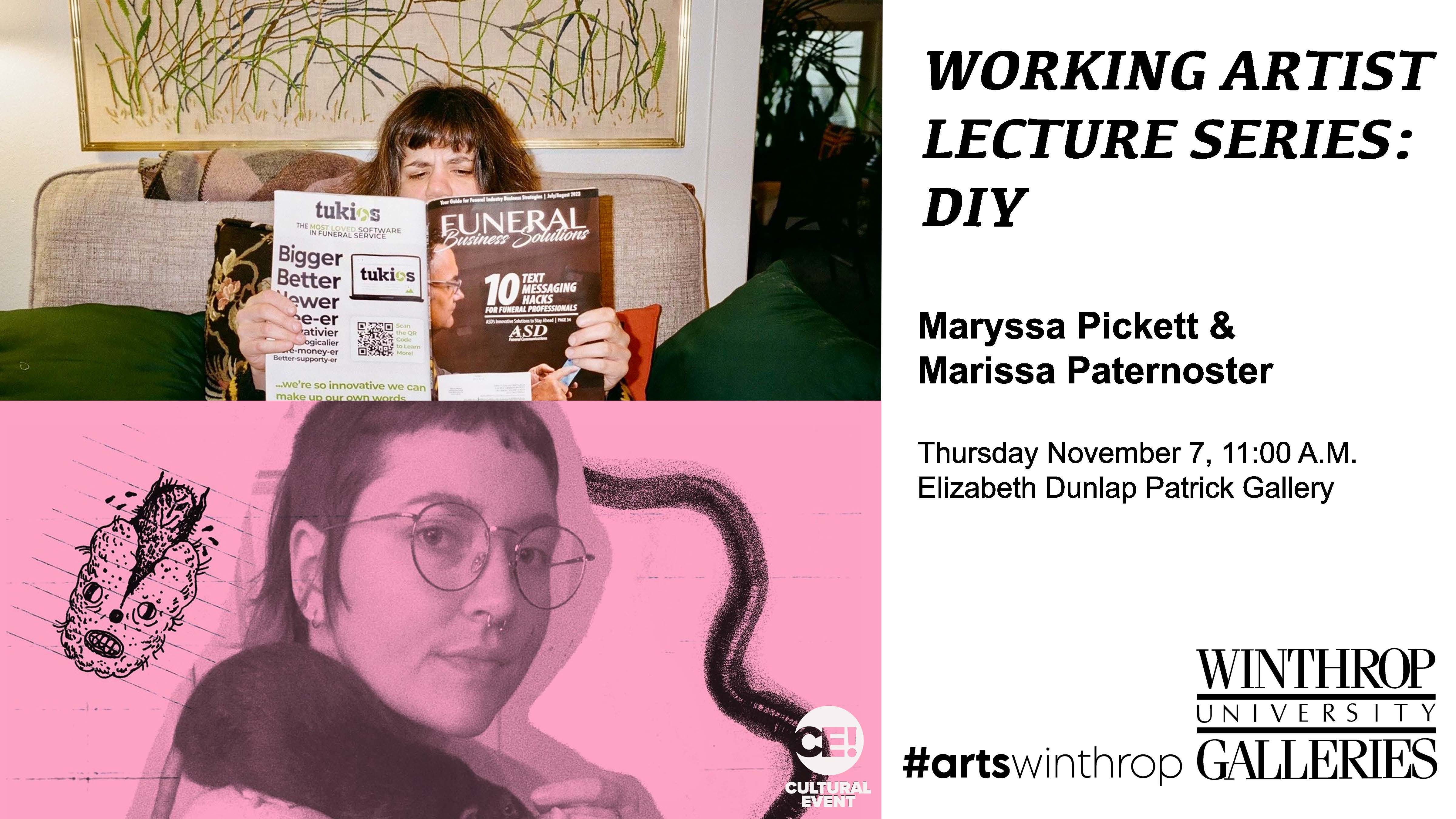 Working Artist Lecture Series Part 3: The DIY Artist graphic