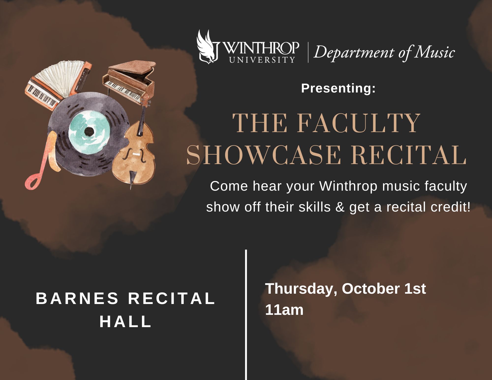 Music Faculty Showcase graphic
