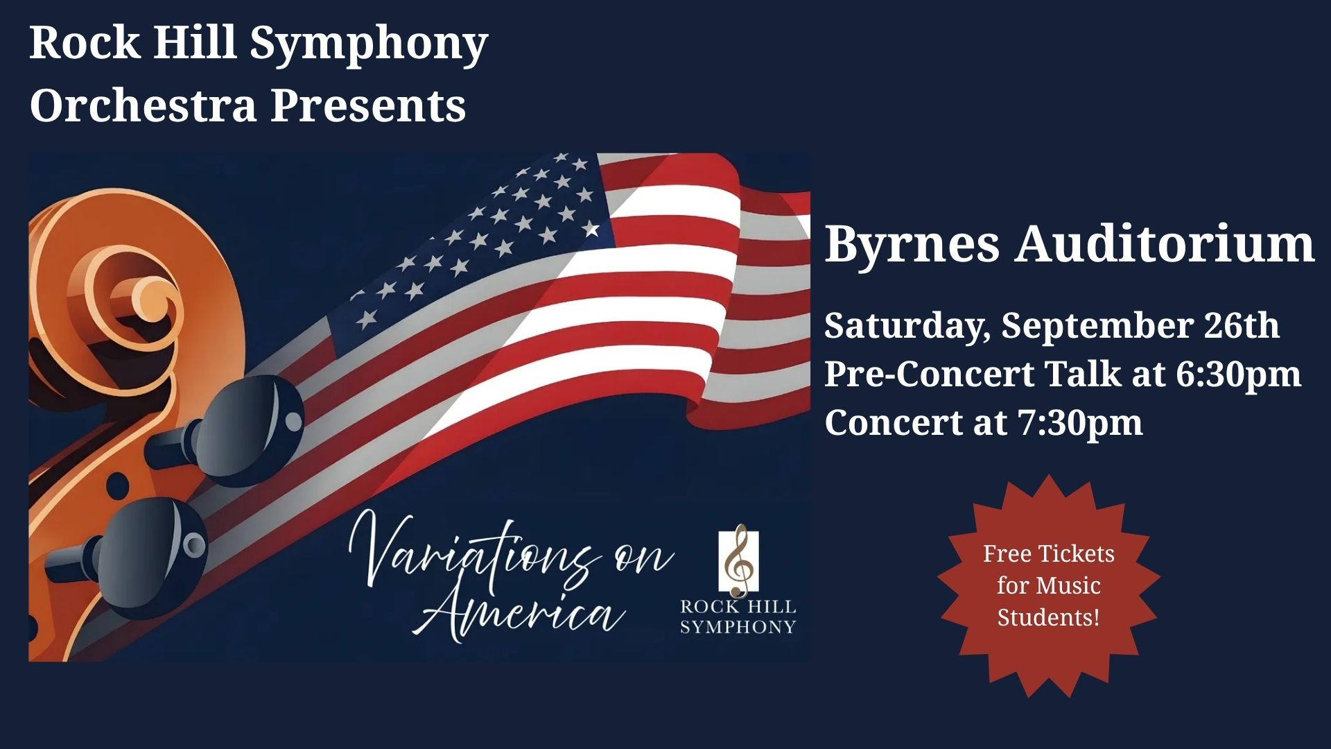 Rock Hill Symphony Orchestra Performance graphic