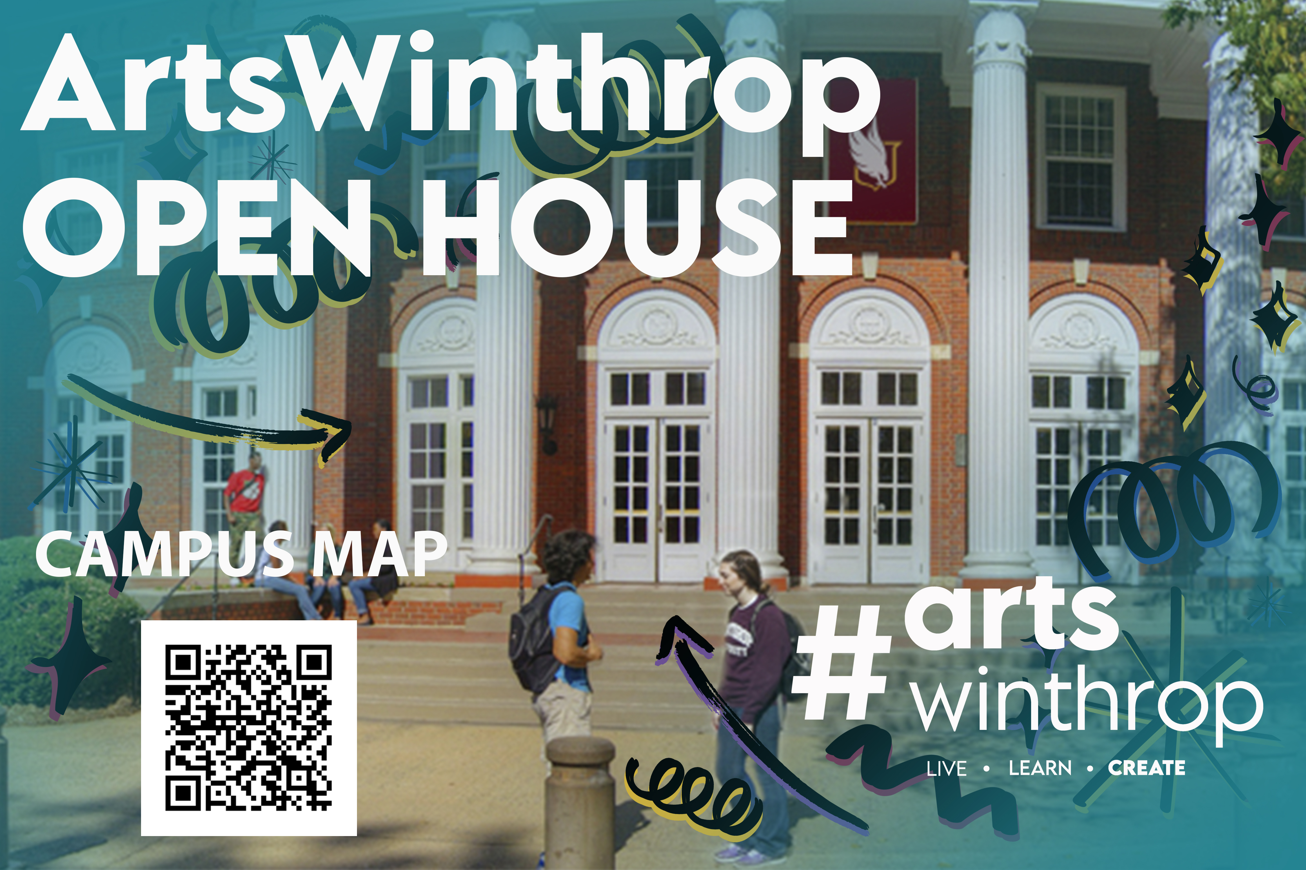 ArtsWinthrop Takeover- Prospective Student Recruitment Event graphic