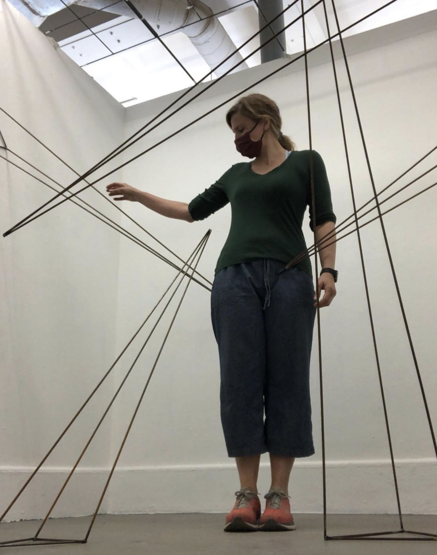 an example of a student in a studio