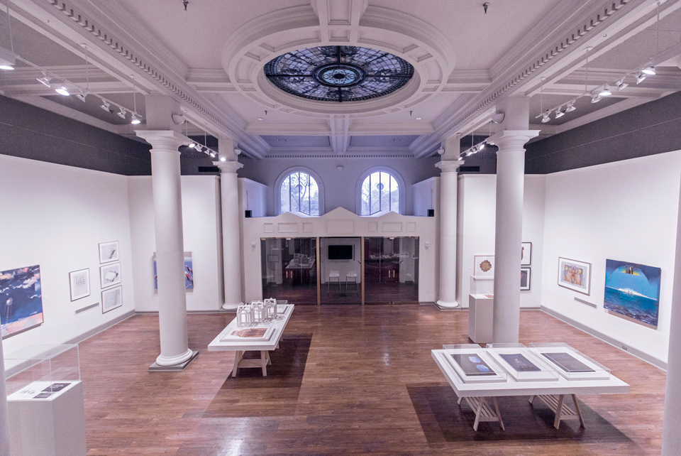 an art installation in the rutledge gallery