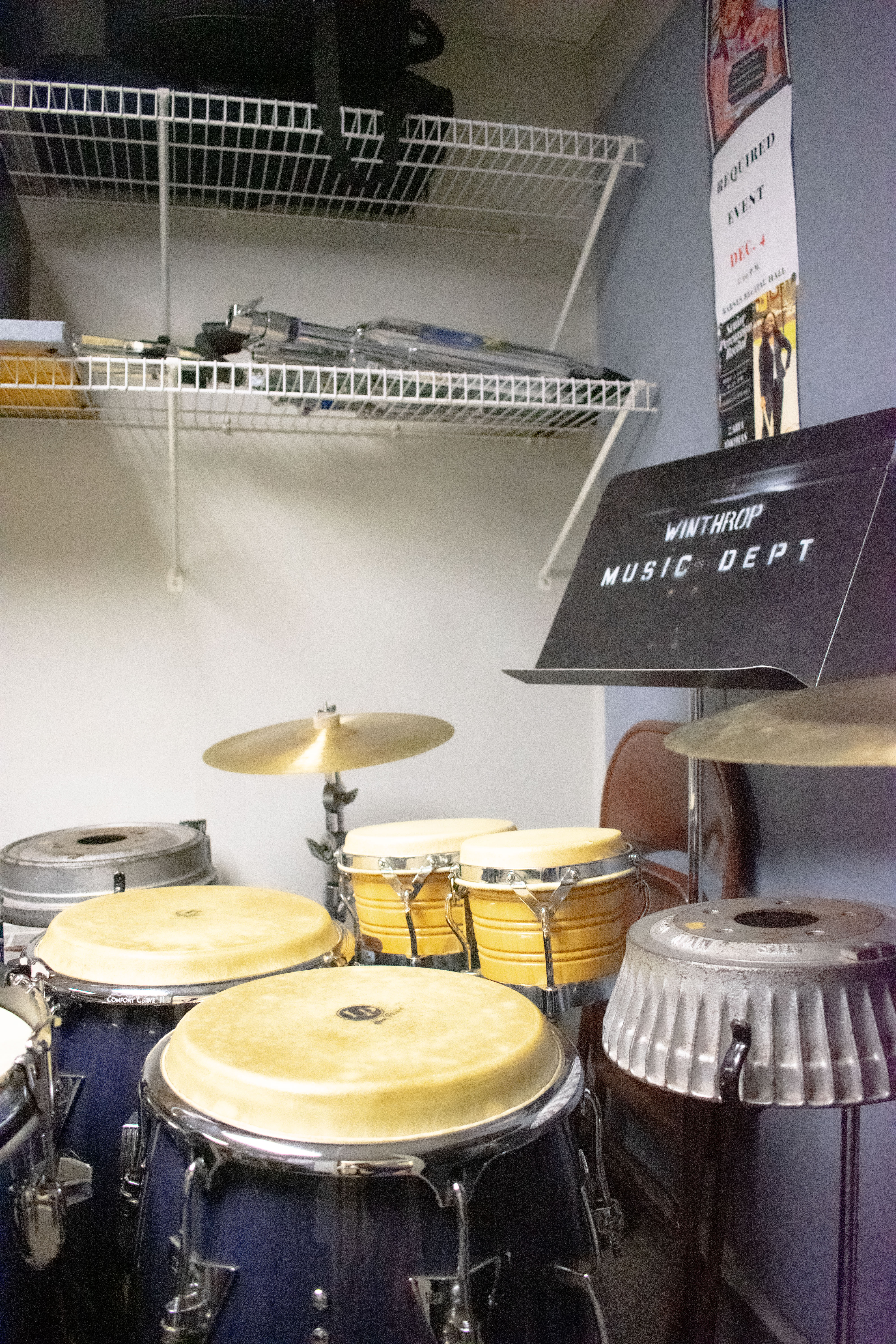 Percussion room instruments