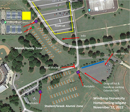 Tailgating map Tailgating map