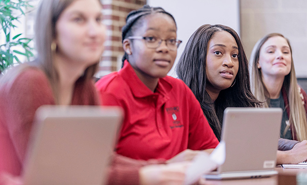 exercise science students in the classroom