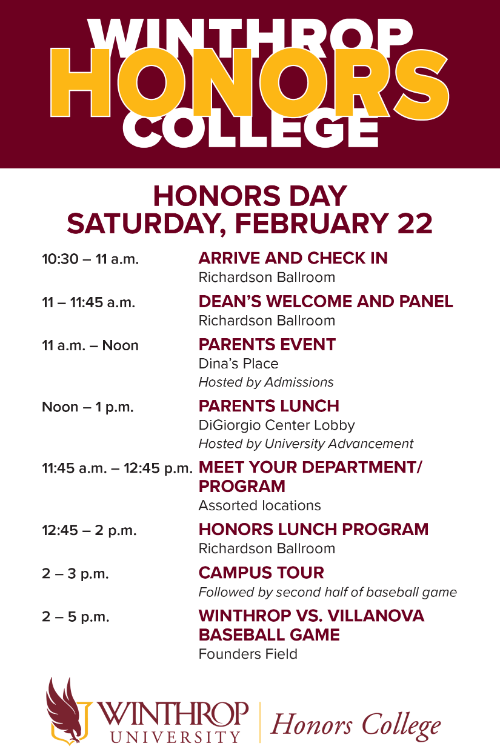 Honors Day Schedule