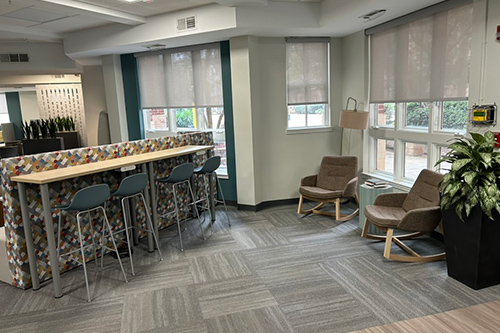 Empty Space Classroom With Hightop