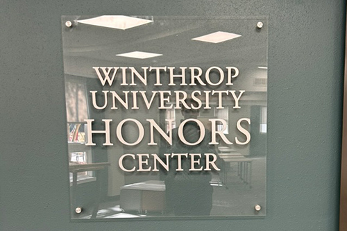 Honors Center Sign